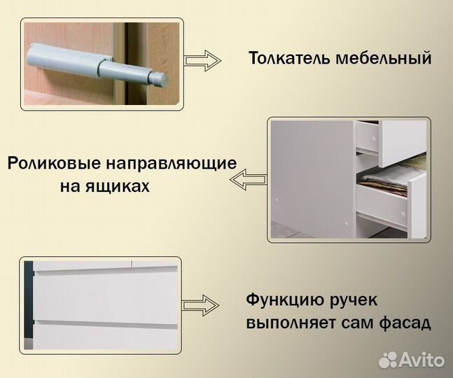 Шкаф трёхстворчатый белый