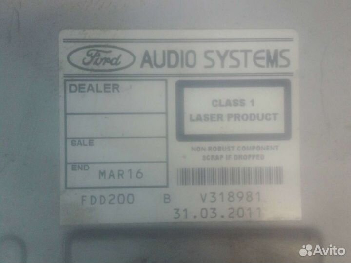 Штатная магнитола Ford Focus 2