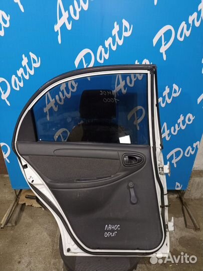 Дверь задняя левая Део Шевроле Ланос заз Шанс бела