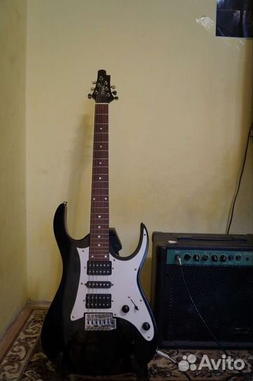 Электрогитара Zombie остроенная 6 струн