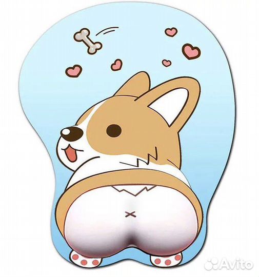 Эргономичный коврик для мышки с гелевой подушкой