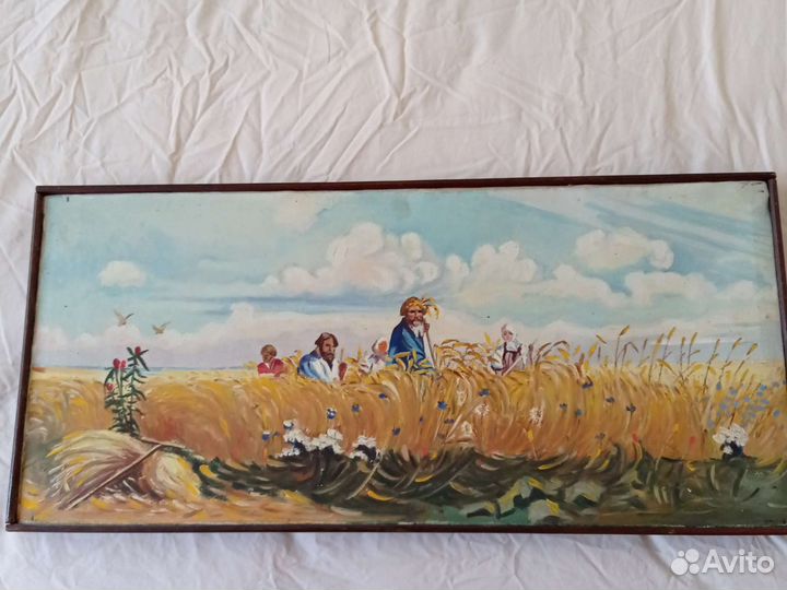 Картина маслом на холсте старинная