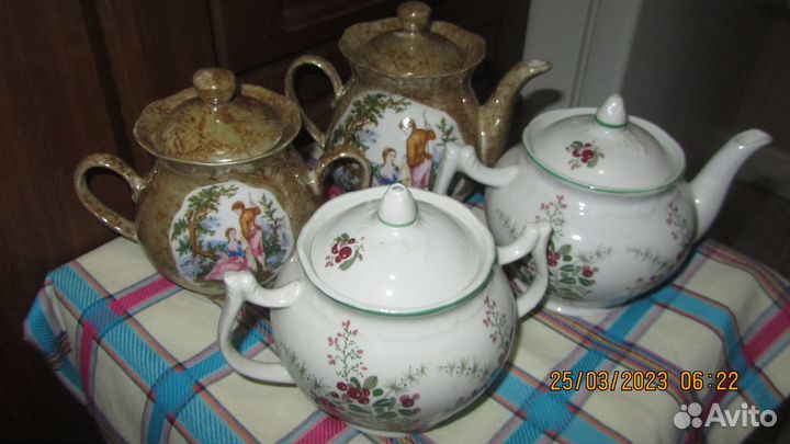 Продам чайник заварной и сахарницу времен СССР