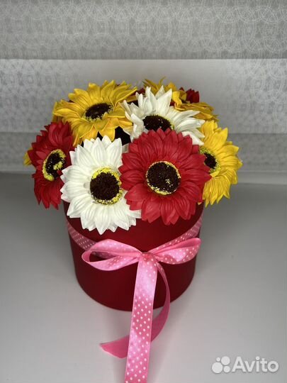 Букет из мыльных роз