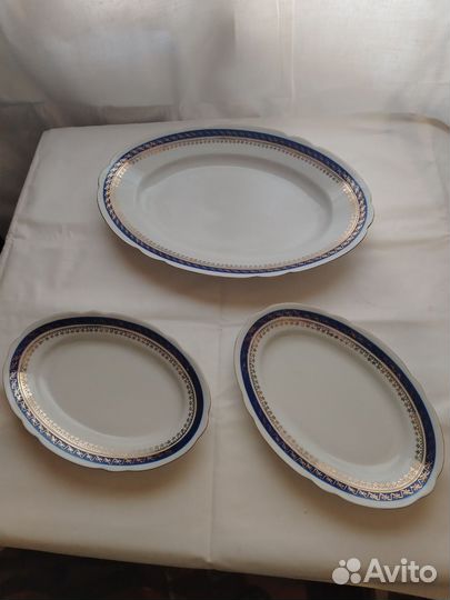 Набор посуды кобальт позолота Польша времен СССР