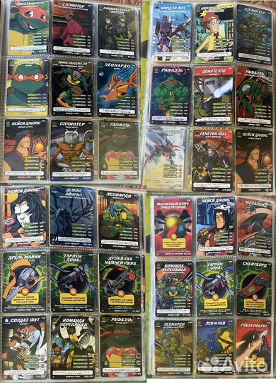 Карточки черепашки ниндзя путь ниндзя и воины тени