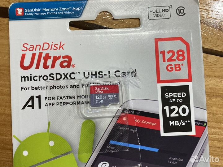 Карта памяти microsdxc 128 гб sandisk ultra sdsqua4 128g gn6mn