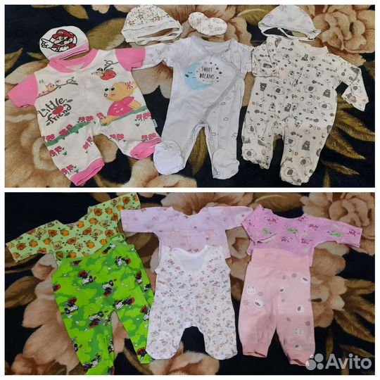 Вещи на девочку от 0 до 12 месяцев