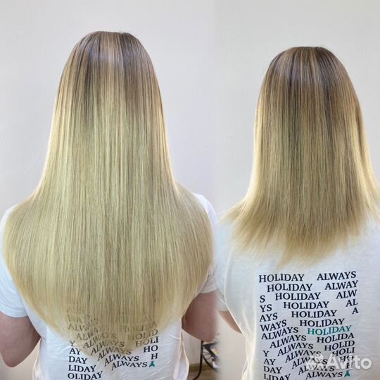 Наращивание волос (кератиновое, горячий метод)