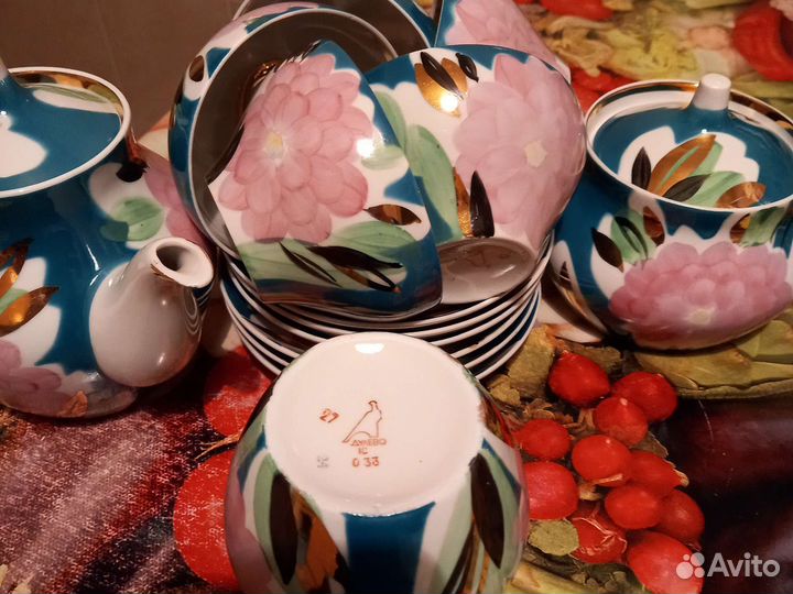 Чайный сервиз Дулёво СССР