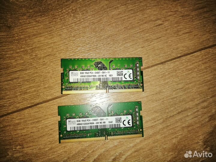 Оперативная память для ноутбука ddr4 2х8gb hynix