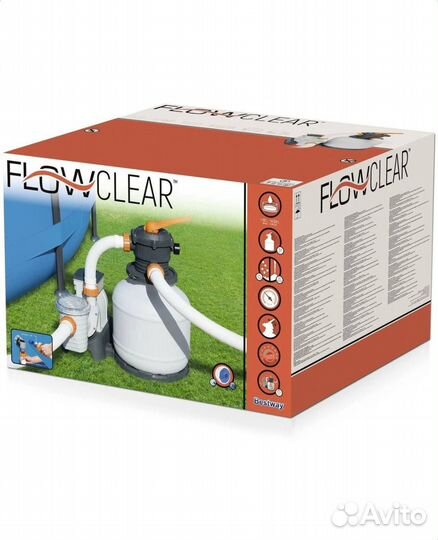 Фильтр-насос песочный для бассейна 8,300 кубов