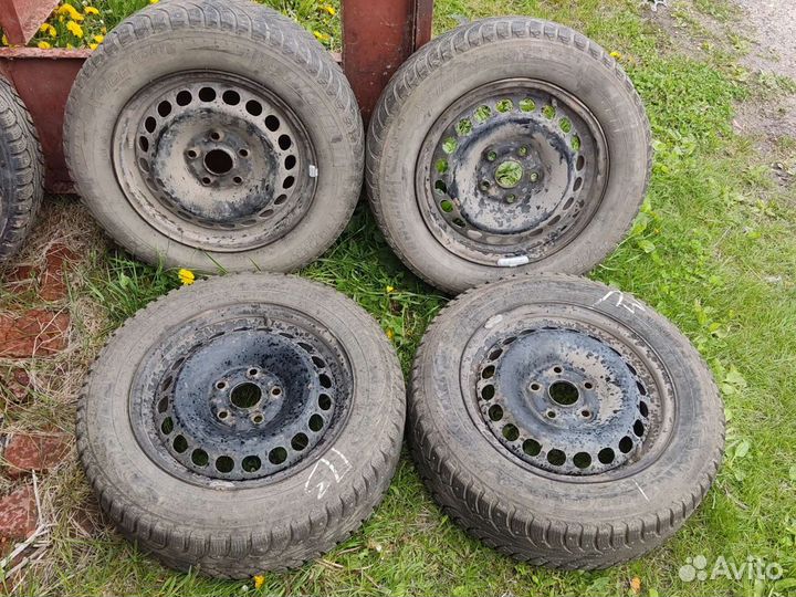 4шт Зимняя резина и диски r15 5x110