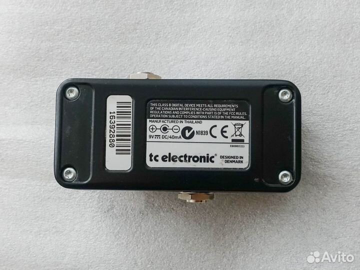 Гитарный тюнер TC Electronic PolyTune 2 noir Mini