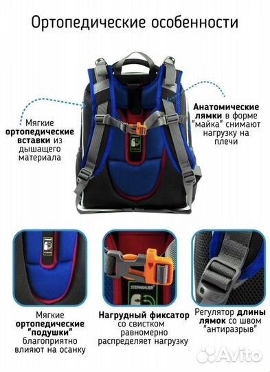 Рюкзак sternbauer школьный ортопедический