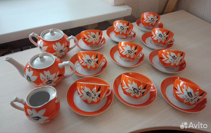 Чайные пары, сервиз СССР дулево 