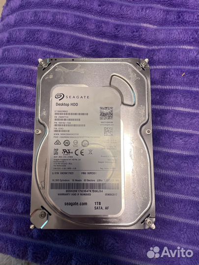 Жесткий диск seagate 1tb 2017г