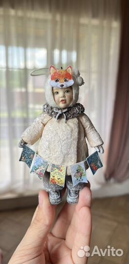 Ватные елочные игрушки