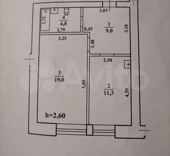 1-к. квартира, 44,1 м², 2/7 эт.