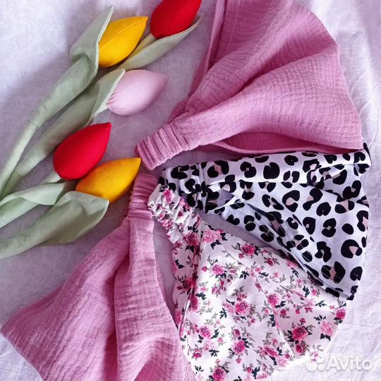 Косынка для девочки из трикотажного хлопка