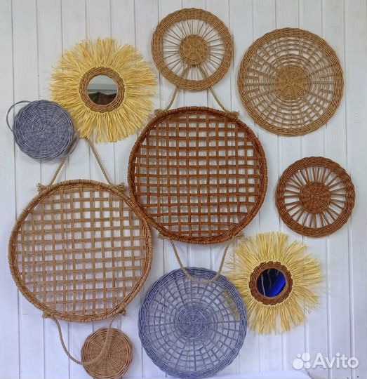 Набор плетеных панно