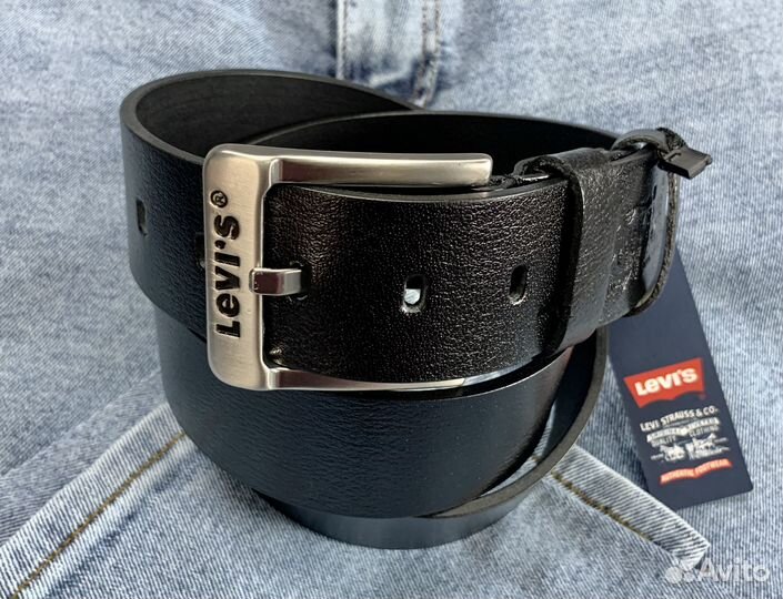 Ремень Levi’s Black Silver