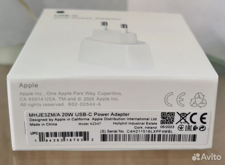 Зарядное устройство iPhone 20W ориг