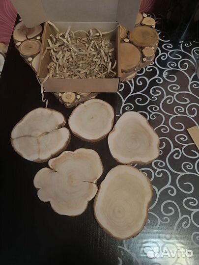 Набор спилов можжевельника для декора и творчества