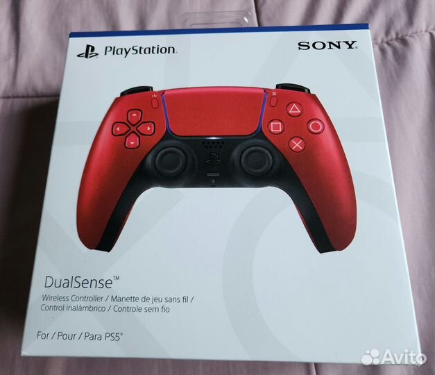 Контроллер Dualsense PS5 Vulcanic RED, Cobalt blue