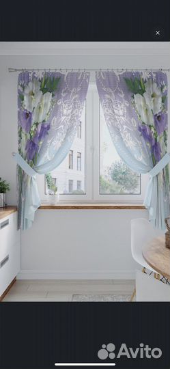 Комплект штор с фотопечатью
