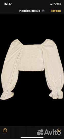 Топ с пышными рукавами new yorker