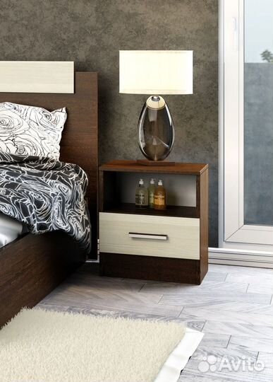 Эко Тумба прикроватная Венге Лоредо