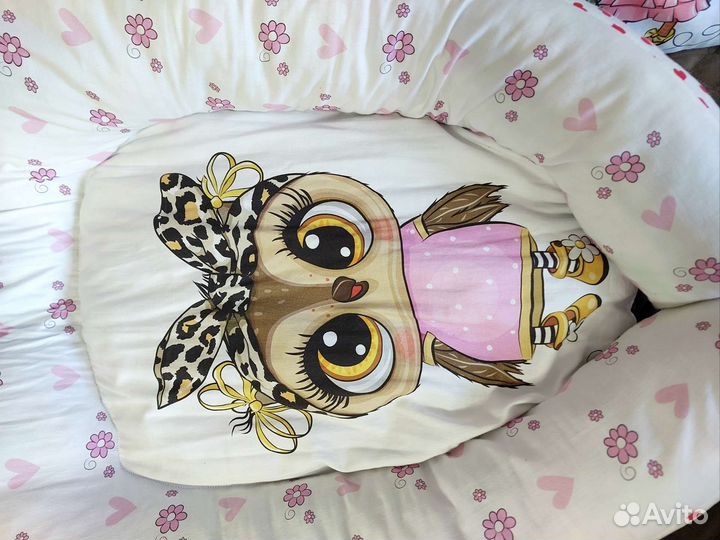 Бортики в кроватку для девочки