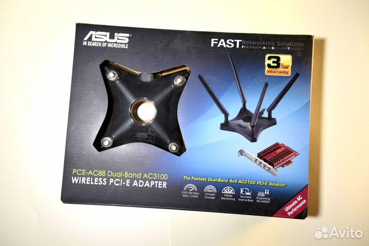 Wi-Fi адаптер asus PCE-AC88