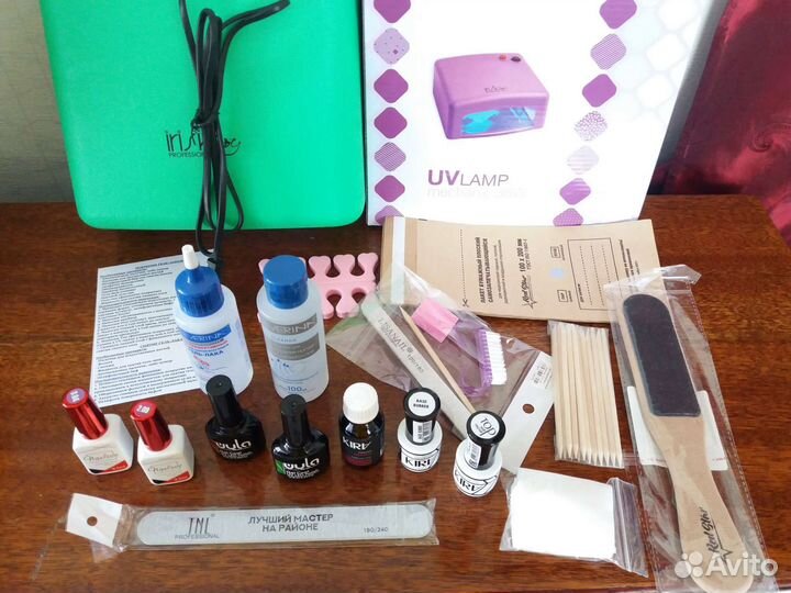 Лампа гельлак, набор новый-бесплатная доставка