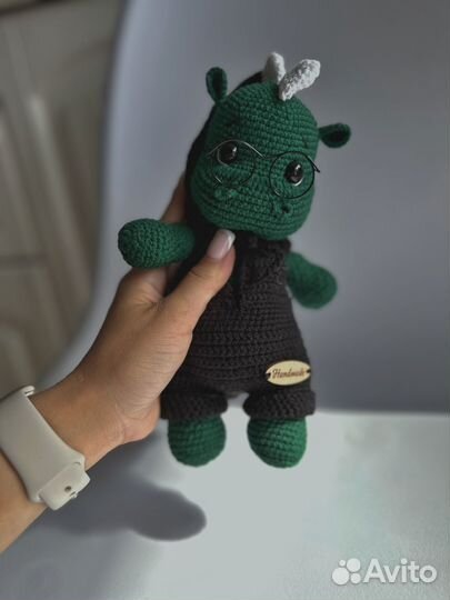 Игрушка детская мягкая дракон дракоша развивающая