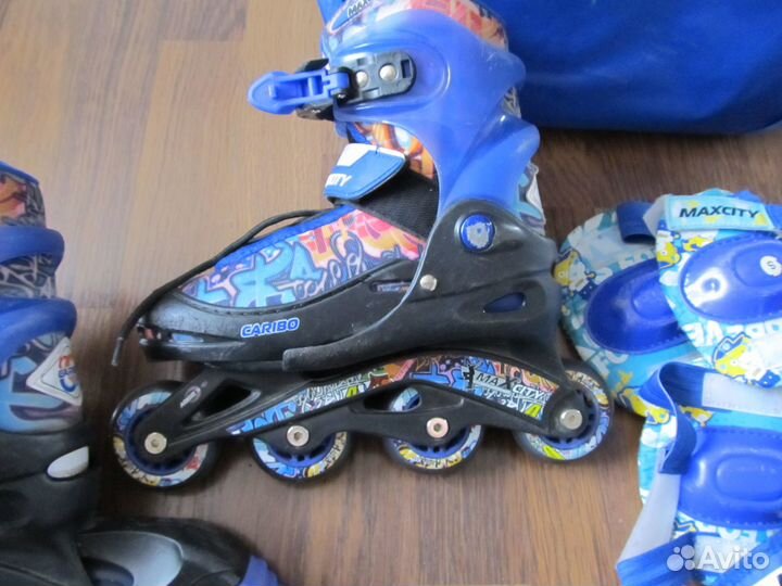 Ролики раздвижные с комплектом защиты 31-34