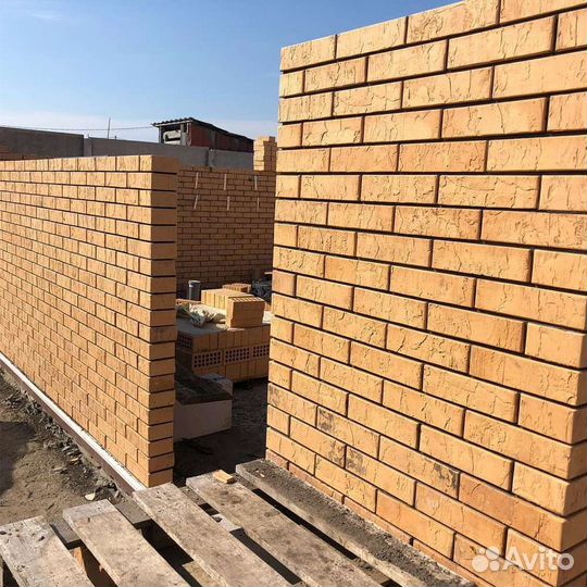 Кирпич облицовочный солома одинарный