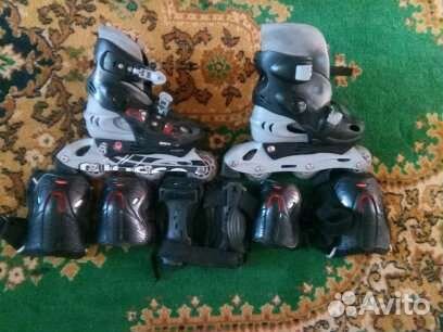 Ролики раздвижные,размер 35,цена 2,5т,самокат обыч