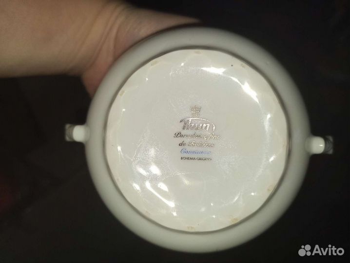 Сахарница из сервиза Богемия колос