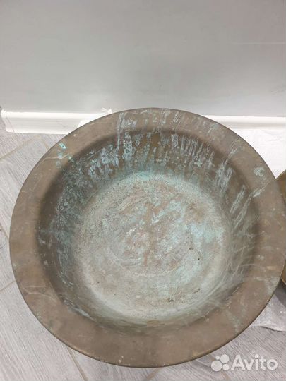 Таз латунный