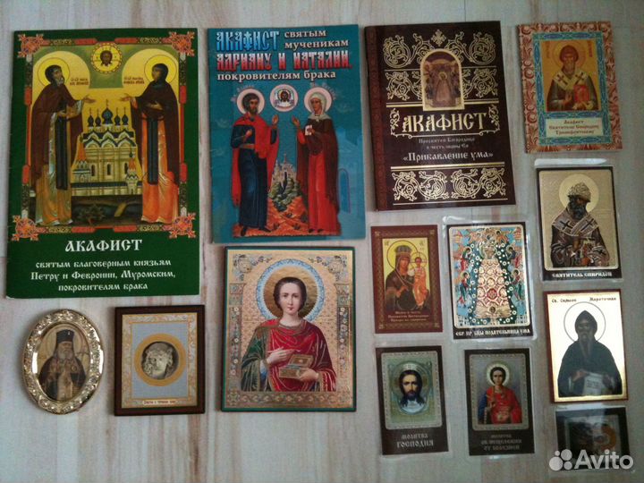 Православная продукция разная -иконы, книги, диски