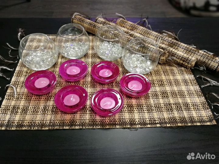 Подсвечники, салфетки