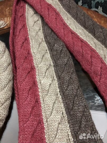 Женский зимний комплект : шапка, шарф, перчатки