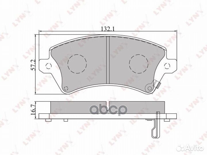 Колодки тормозные lynxauto BD-7540 BD-7540 lynx