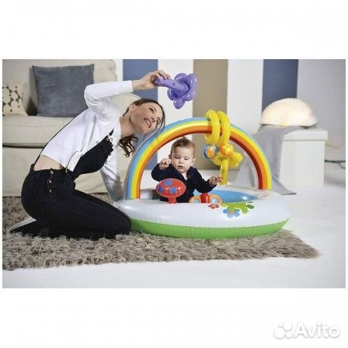 Надувной манеж игровой набор сухой бассейн