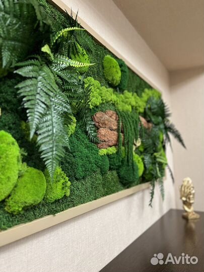 Картина из стабилизированного мха