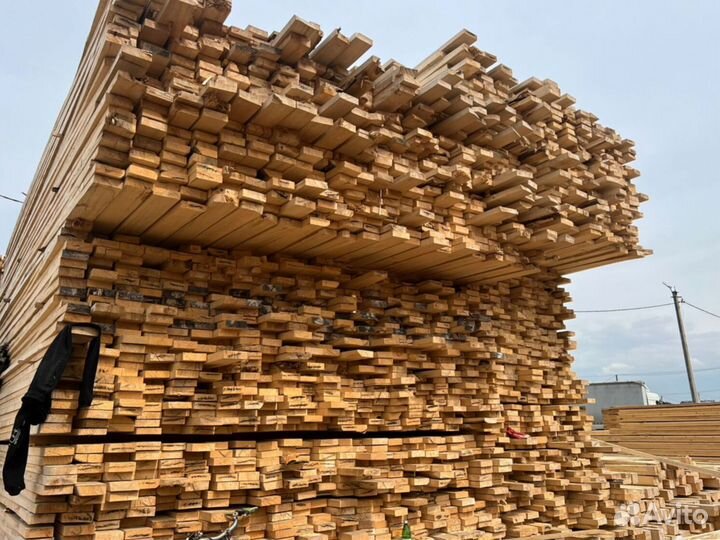 Доска обрезная 25х100х6000мм