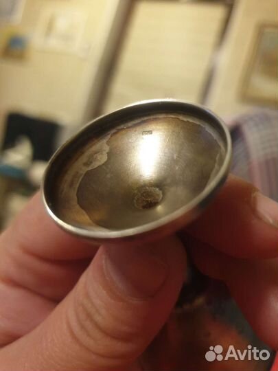 Рюмки СССР мельхиор/позолота клеймо фс8