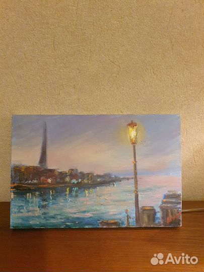 Картина маслом на холсте Морской пейзаж